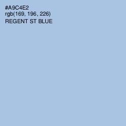 #A9C4E2 - Regent St Blue Color Image